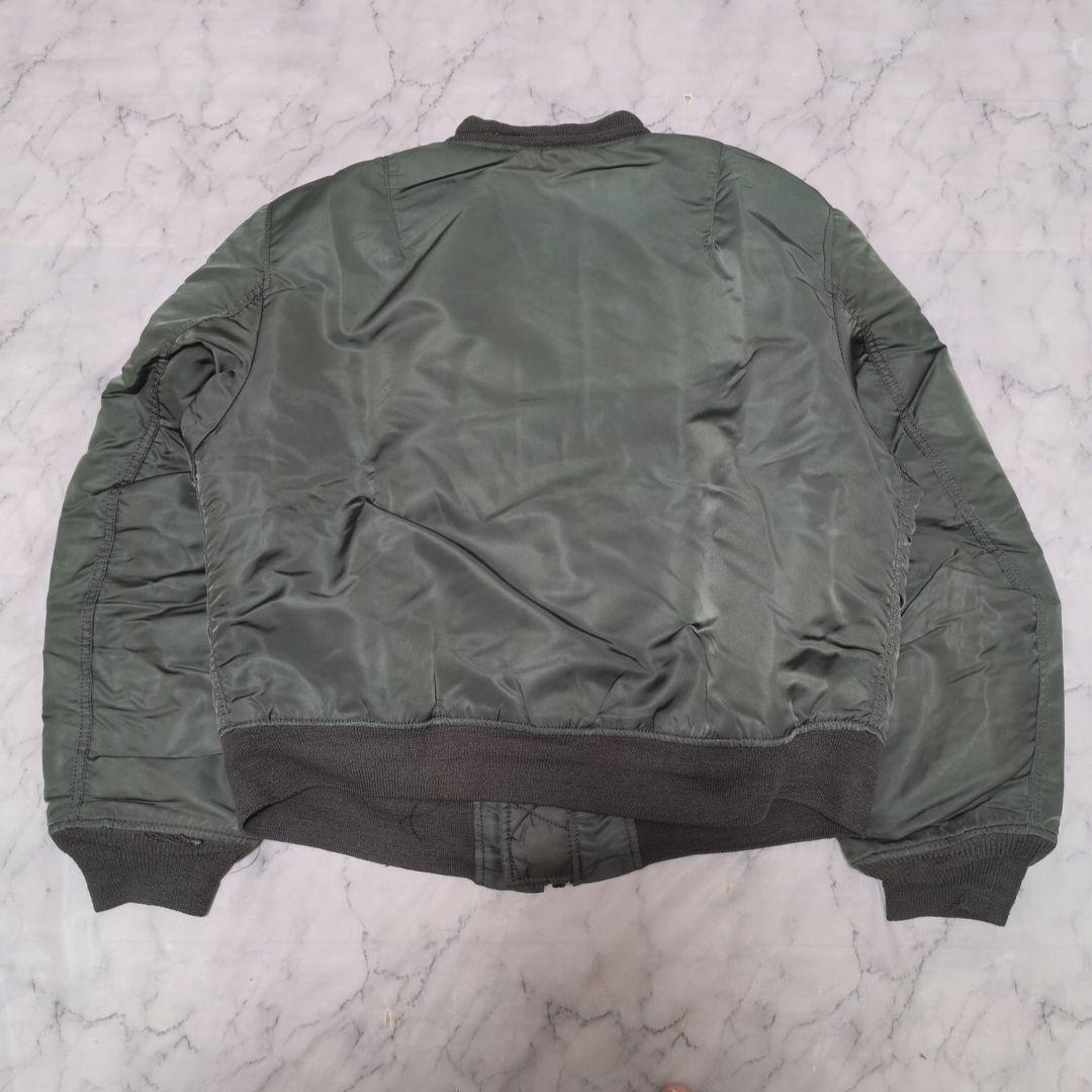 【 USA製】ALPHA INDUSTRIES MA-1 L セージグリーン