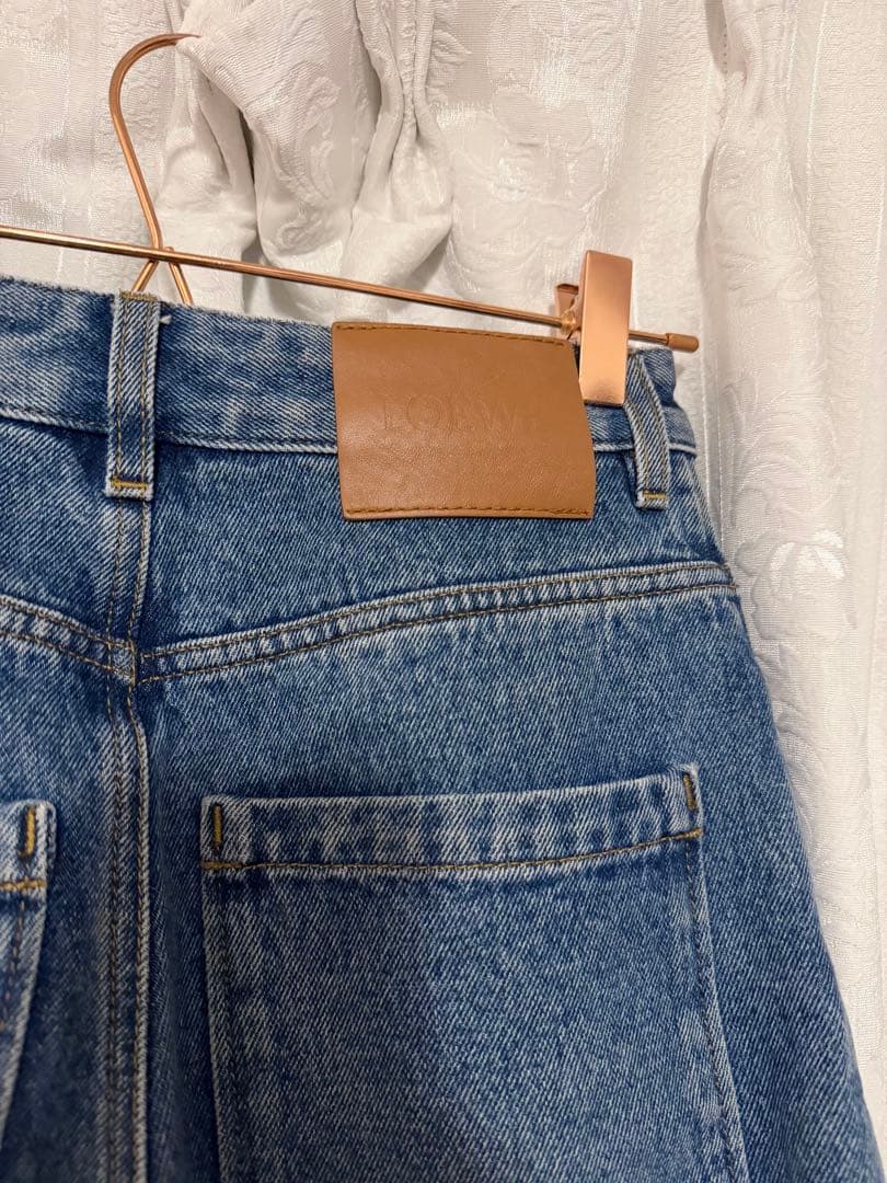 LOEWE アナグラムバギージーンズ 刺繍入り デニムパンツ 32