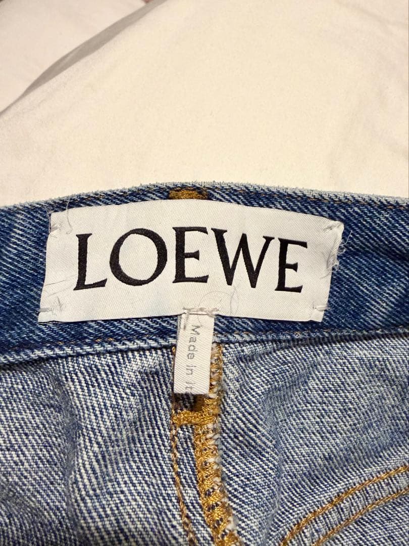 LOEWE アナグラムバギージーンズ 刺繍入り デニムパンツ 32