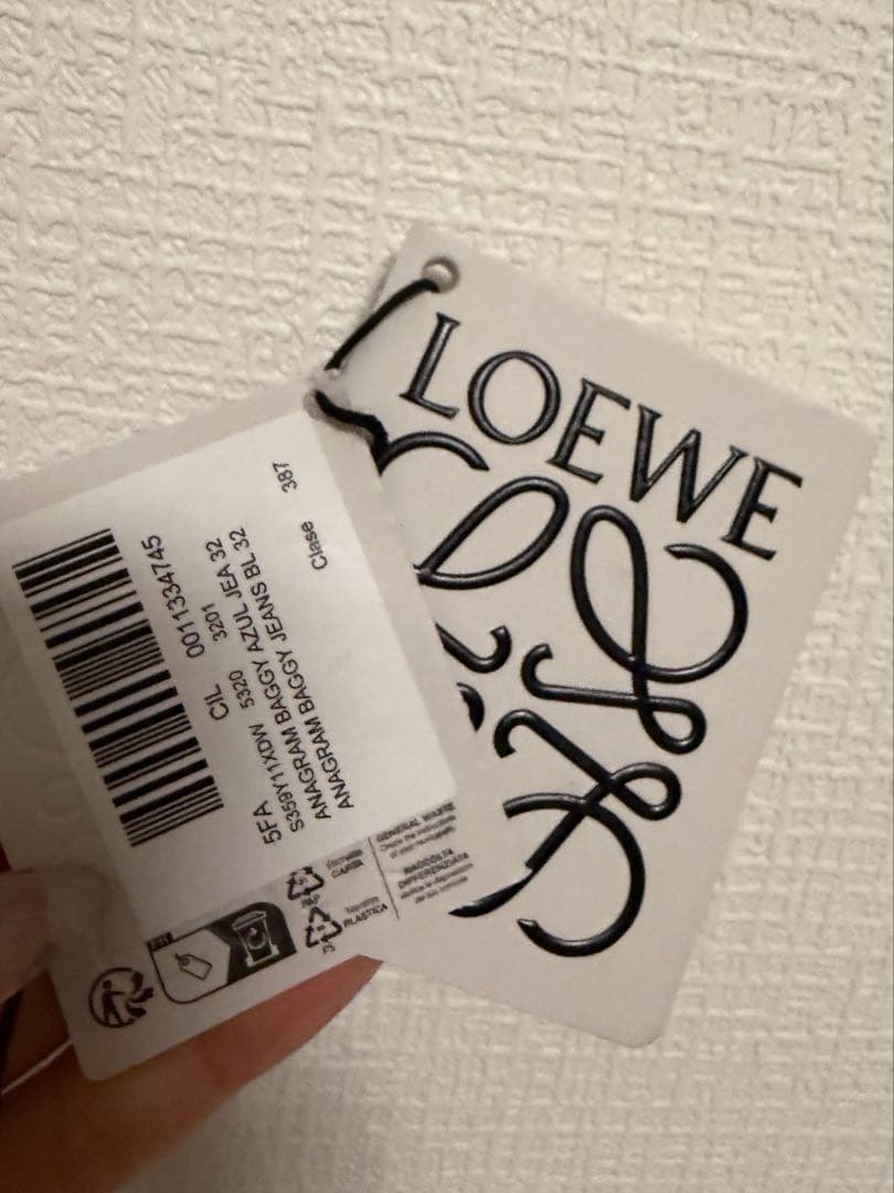 LOEWE アナグラムバギージーンズ 刺繍入り デニムパンツ 32