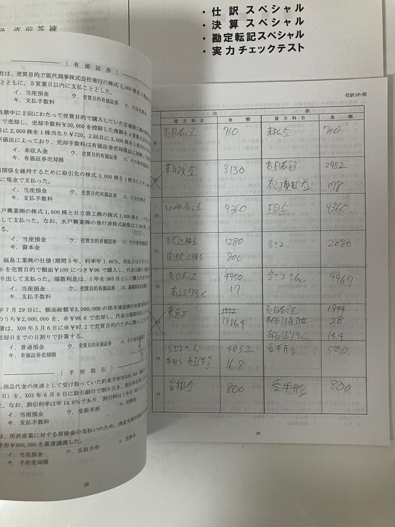 日商簿記２〜３級.工業簿記２級　BK2 BK3 ８冊 対策問題　資格スクール大栄