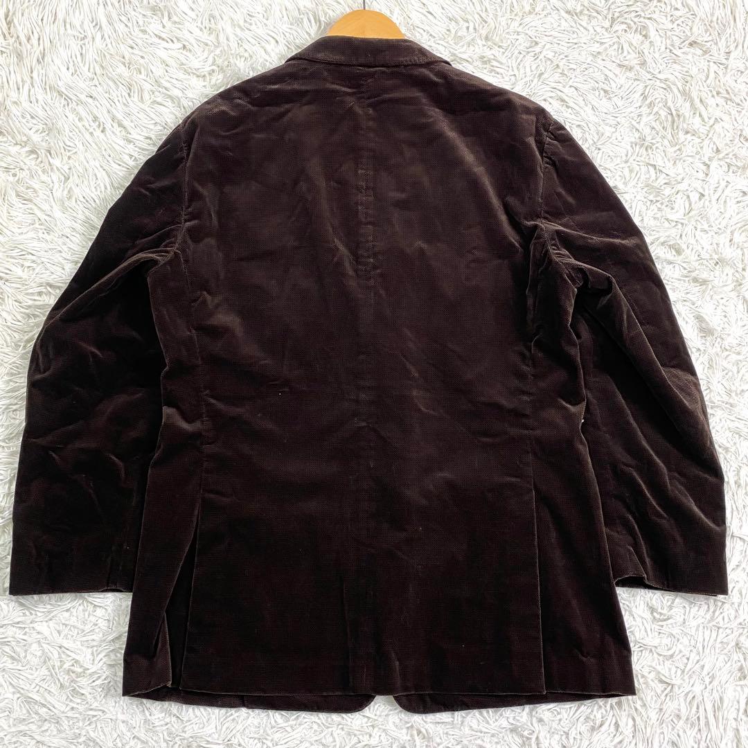 極美品✨希少2XL エルメネジルドゼニア ベロアストレッチテーラードジャケット