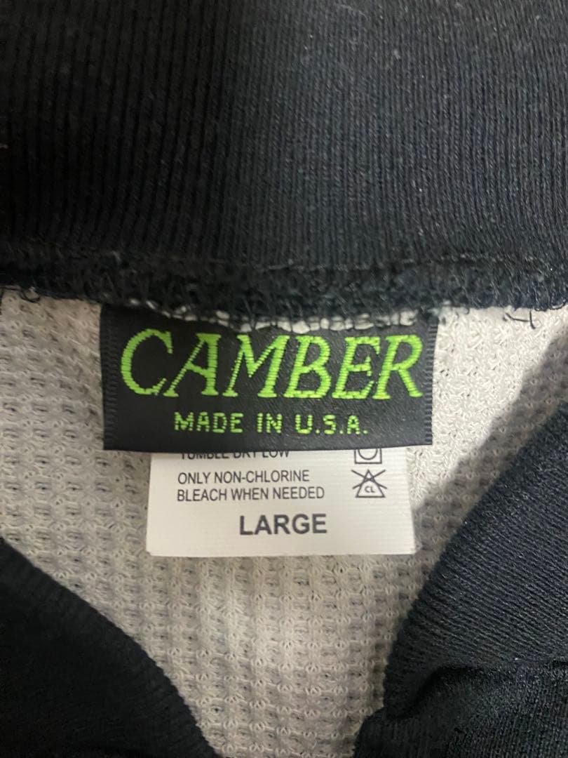 CAMBER スウェット　カーディガン　サーマル　ジップ
