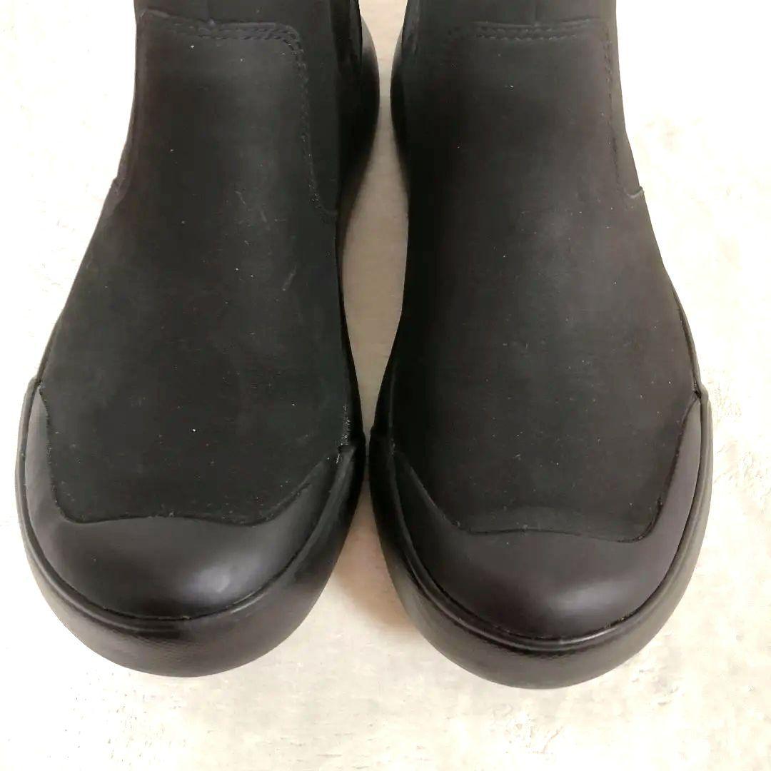 極美品 KEEN エレナ チェルシーブーツ 軽量　 防水 ブラック 22.5cm