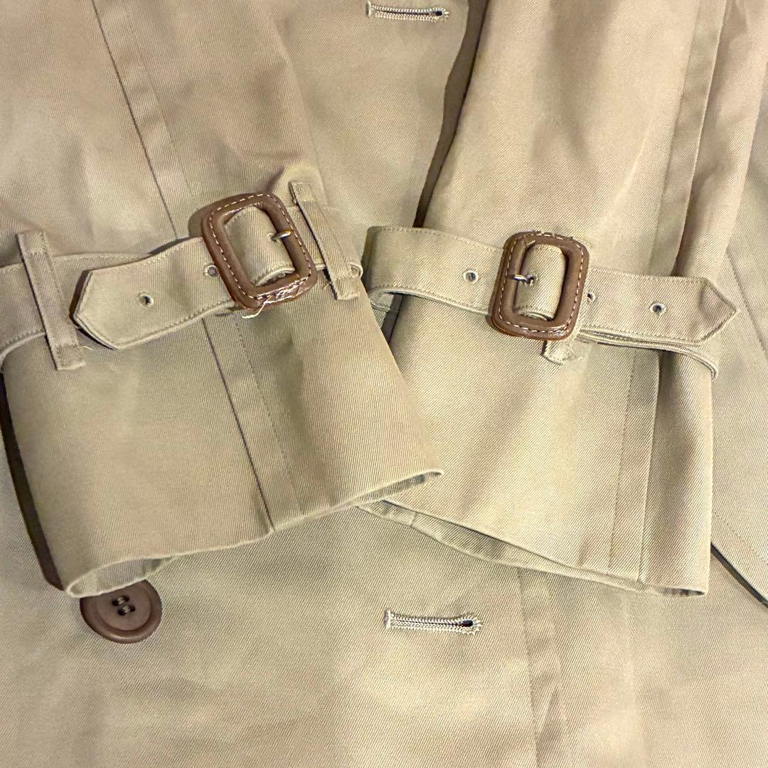 Burberry トレンチコート ノバチェック S ベルト付き カーキ 玉虫色