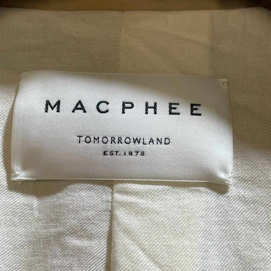 美品✨トゥモローランド マカフィー ステンカラーコート ベージュ 34