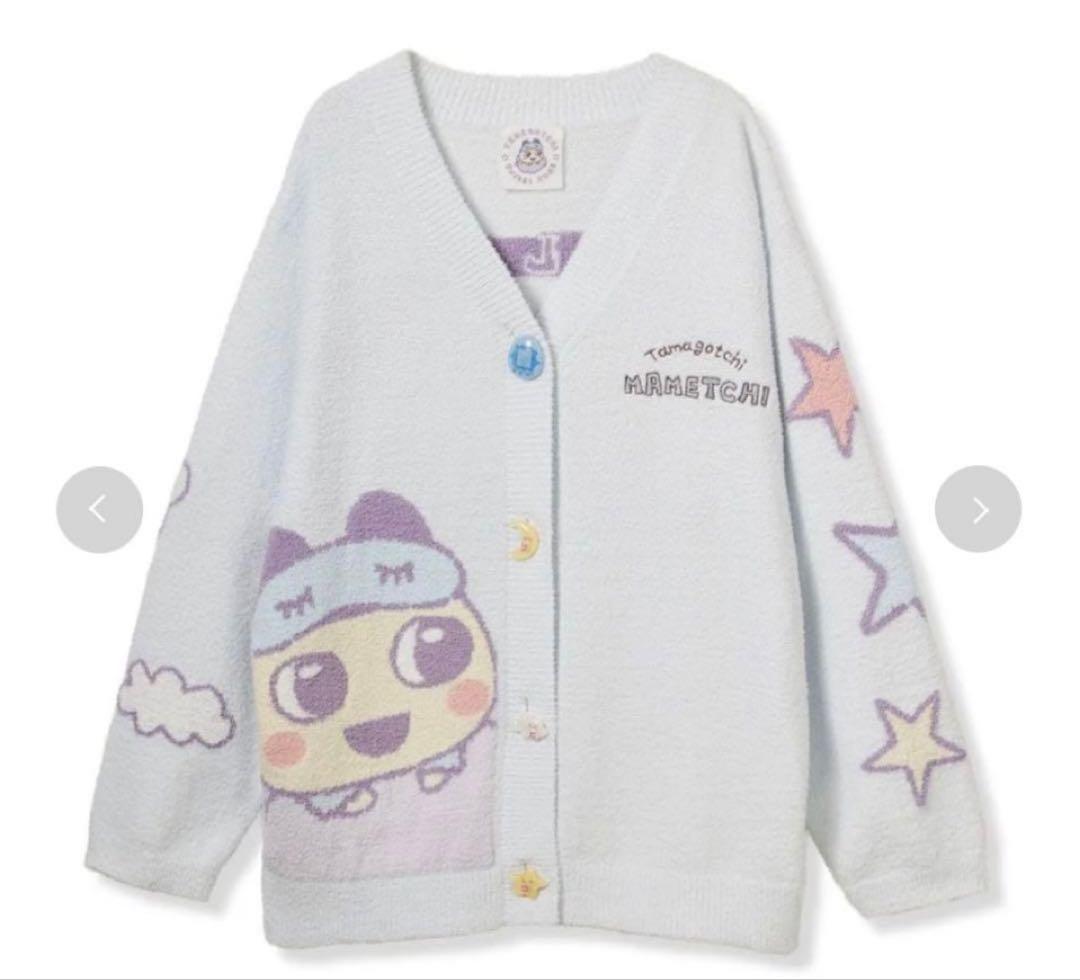 たまごっち× SNIDEL  カーディガン まめっち ライトブルー