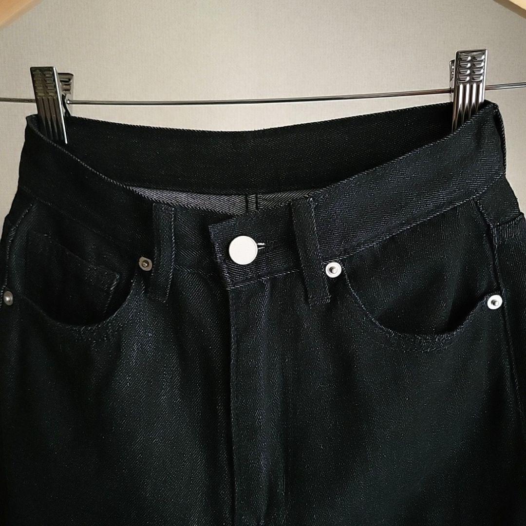 TWWデニム 2(g+c) 骨格ウェーブ xxs/s ブラック