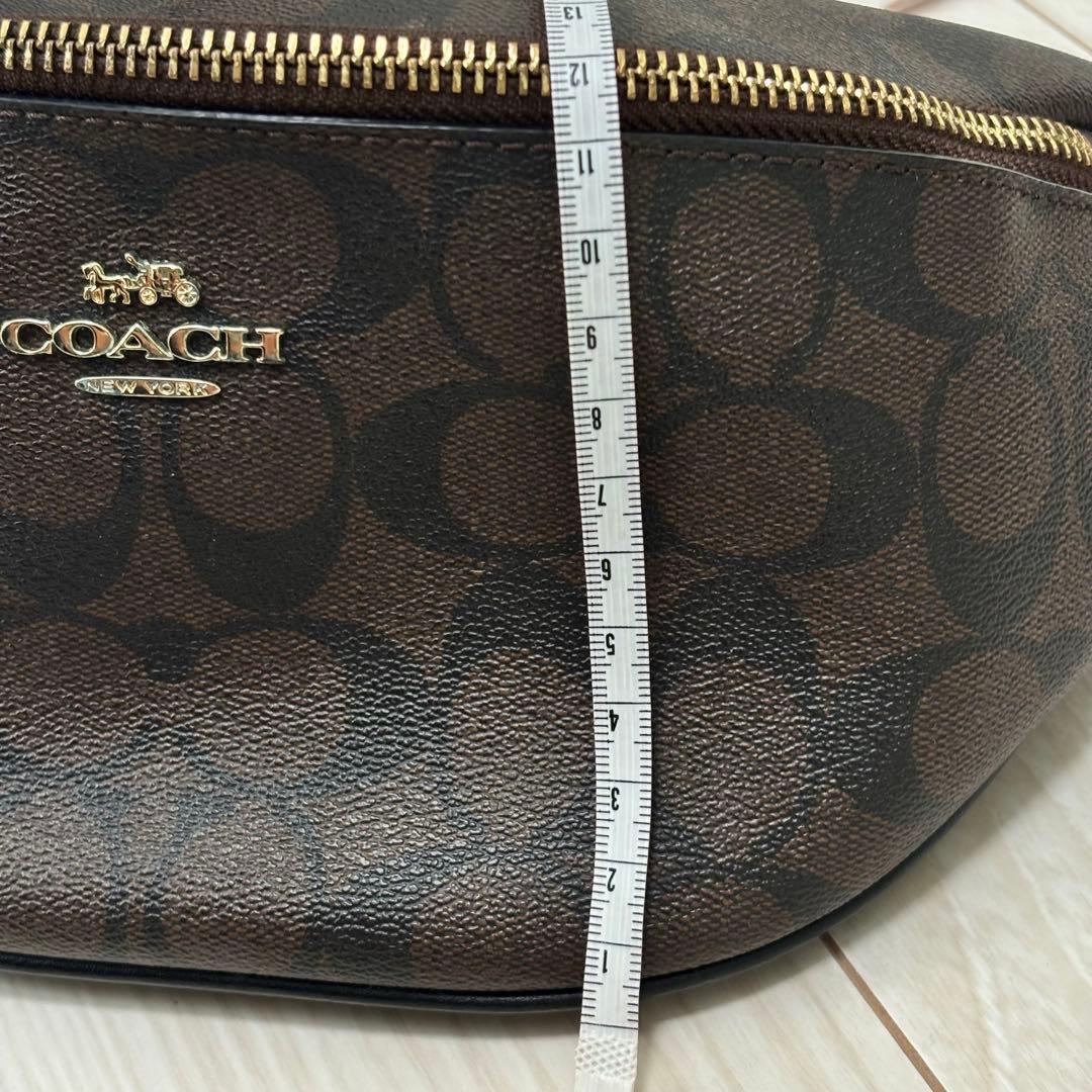 COACH コーチ ボディバッグ シグネチャー ブラウン F48740