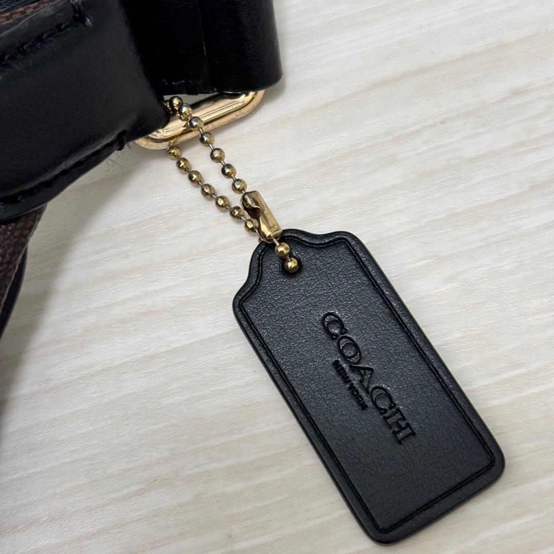 COACH コーチ ボディバッグ シグネチャー ブラウン F48740