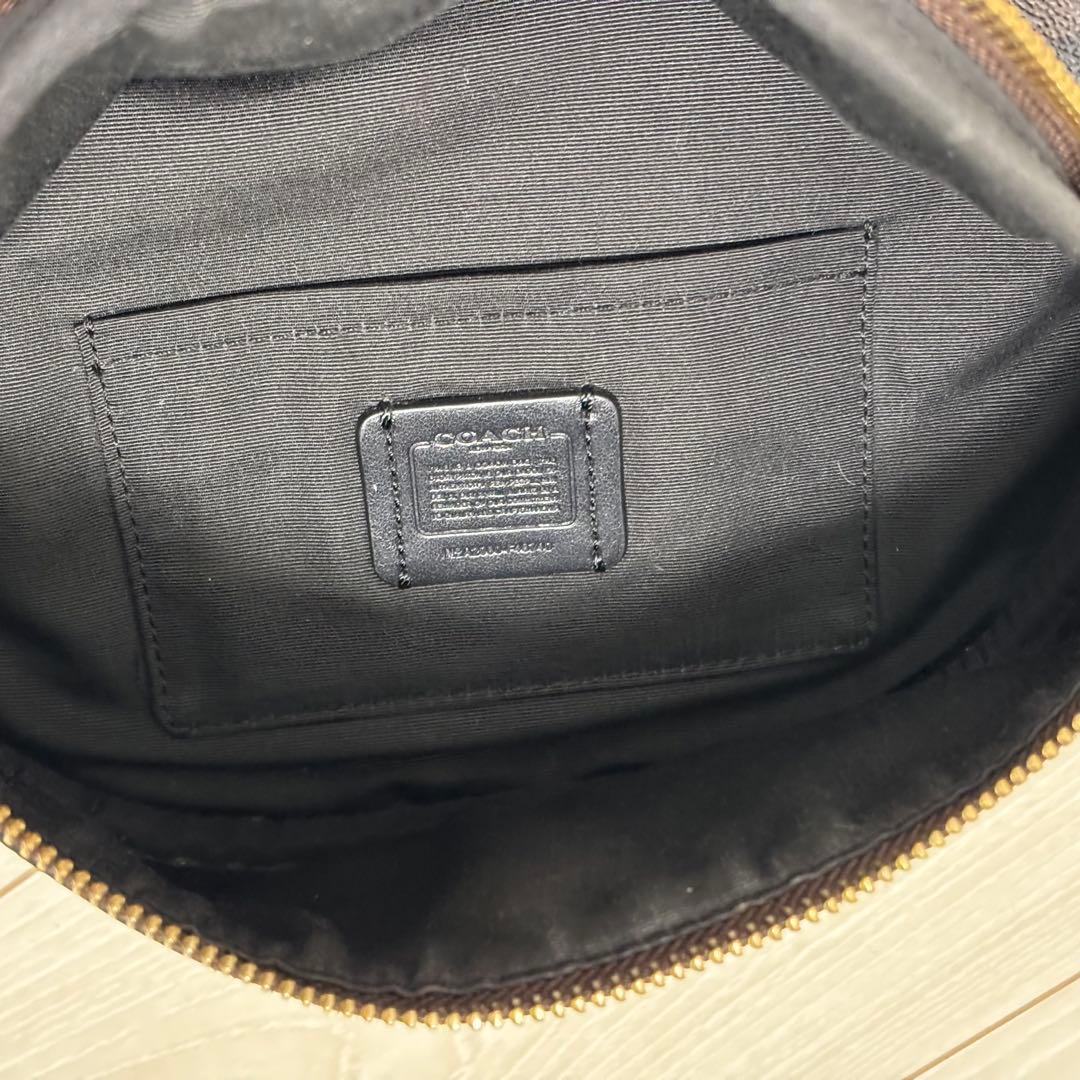 COACH コーチ ボディバッグ シグネチャー ブラウン F48740