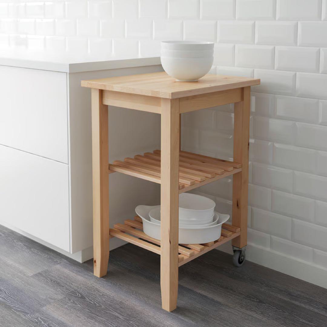 【美品】IKEA BEKVÄM ベクヴェーム キッチンワゴン