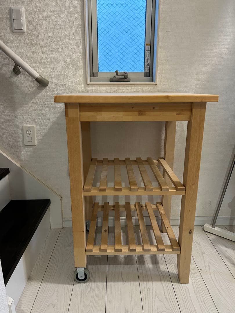 【美品】IKEA BEKVÄM ベクヴェーム キッチンワゴン
