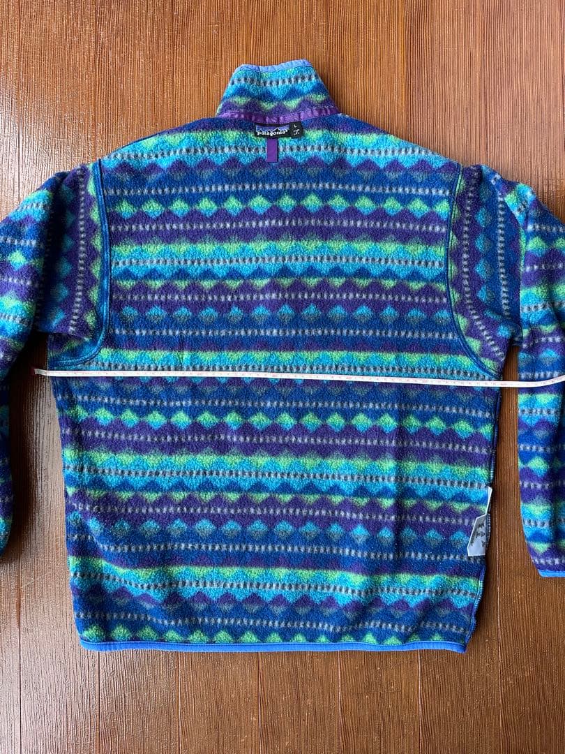patagonia 90s パタゴニア 総柄 スナップT USA製 L ダイヤ