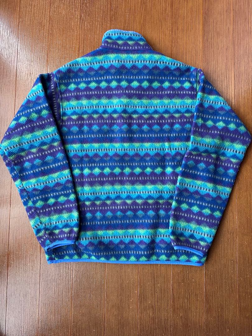 patagonia 90s パタゴニア 総柄 スナップT USA製 L ダイヤ