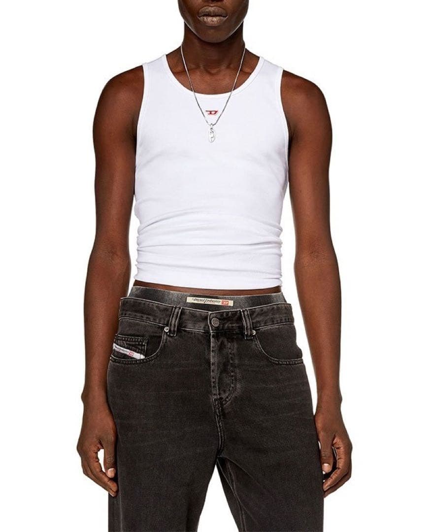 新品【DIESEL】T Lifty D ノースリーブTシャツ ロゴ クルーネック