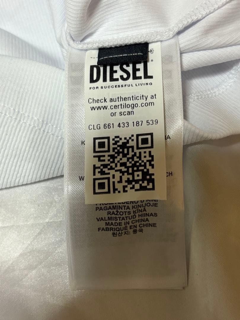 新品【DIESEL】T Lifty D ノースリーブTシャツ ロゴ クルーネック