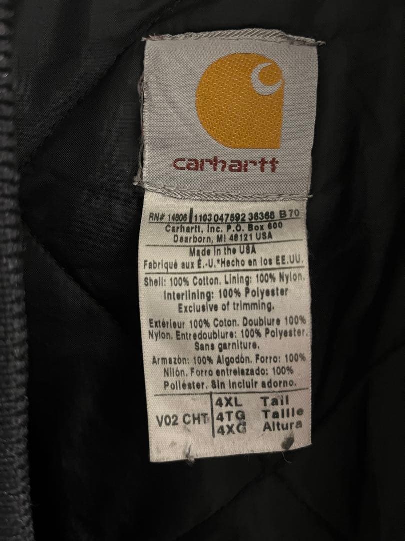 カーハート Carharttダックベスト USA製 メンズXXXXL相当