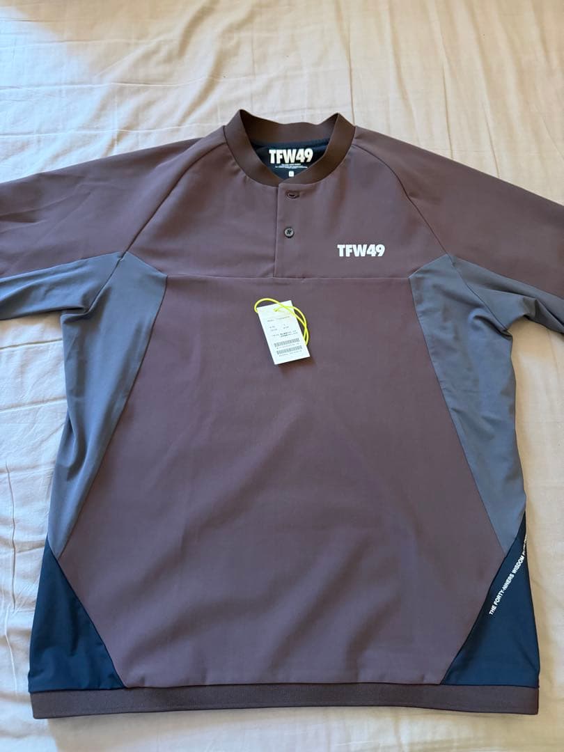 メンズウェア TFW49 25FW NOCOLLAR POLO WINE L