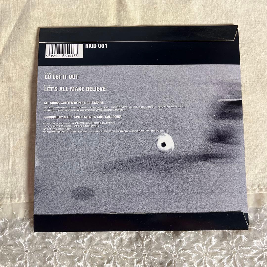 7インチ◾️oasis オアシス GO LET IT OUT レコード