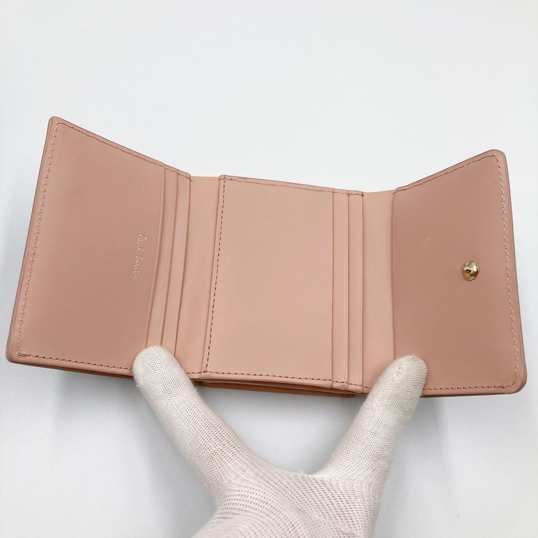 【新品】Paul Smith ポールスミス キャット がま口 三つ折り財布 濃紺