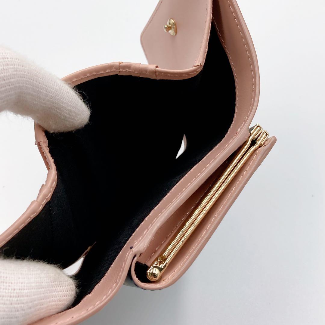 【新品】Paul Smith ポールスミス キャット がま口 三つ折り財布 濃紺
