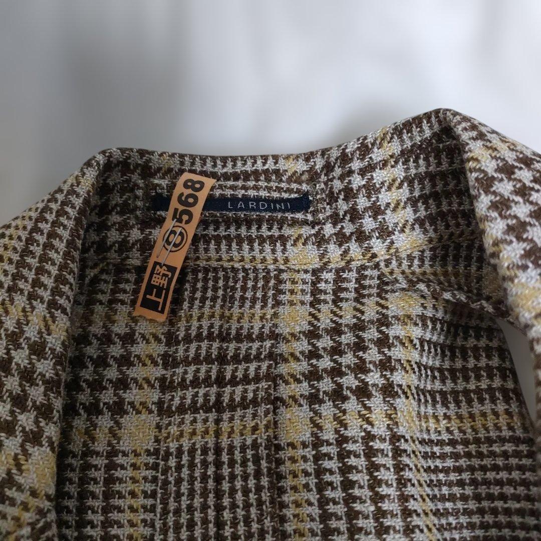 LARDINI チェック柄 ジャケット サイズ46