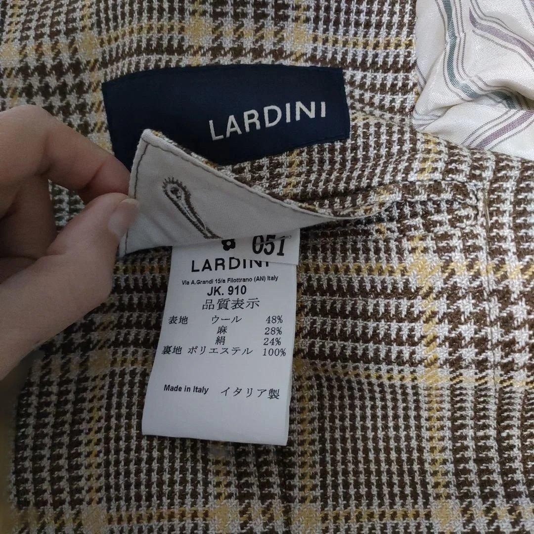 LARDINI チェック柄 ジャケット サイズ46