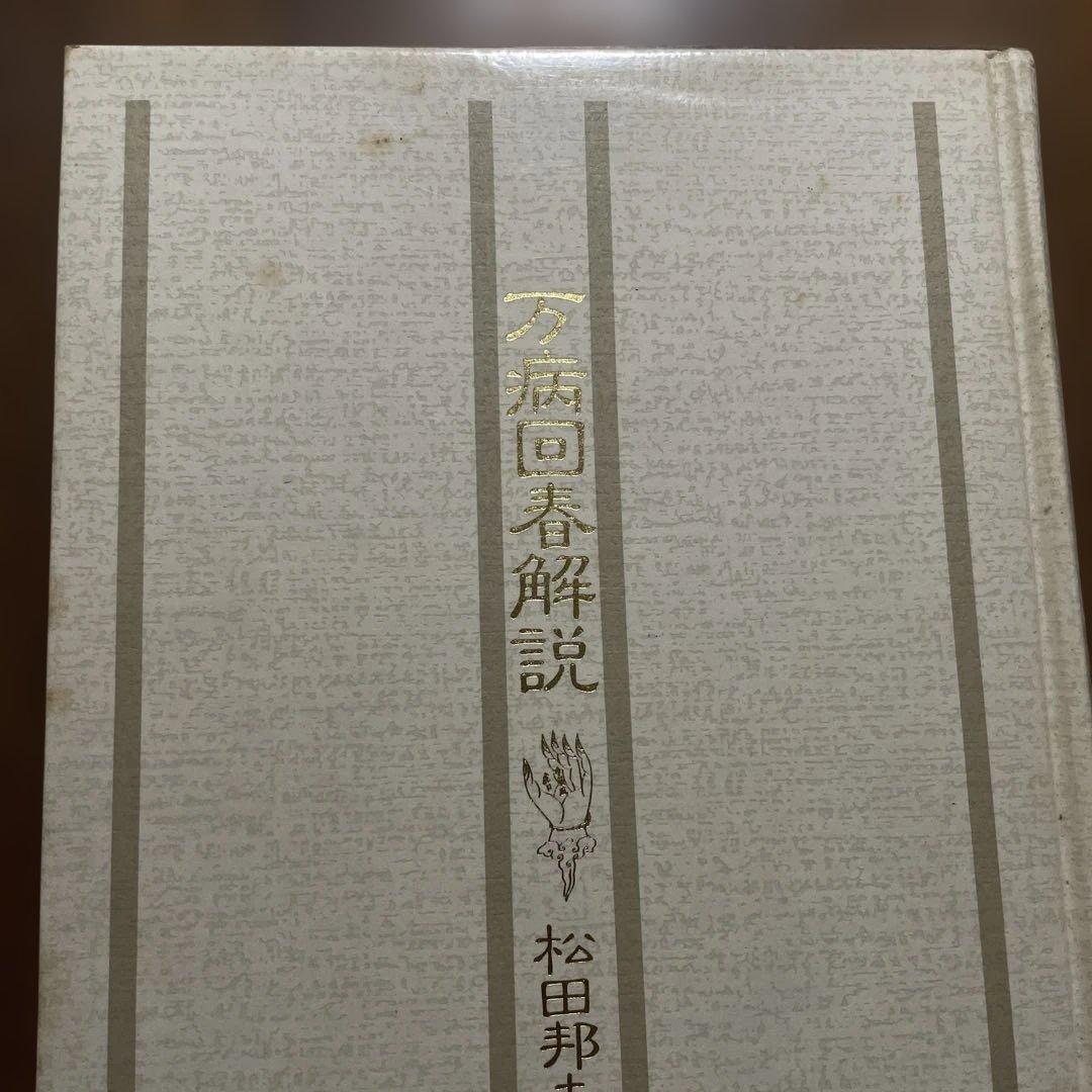 古書 1989年 創元社 万病回春解説 松田邦夫 東洋医学選書 漢方古書