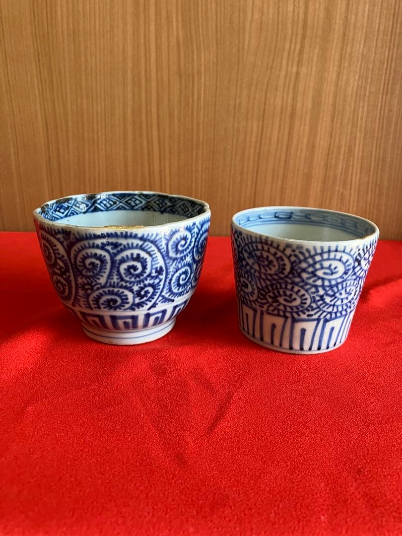 古伊万里江戸時代セット 　幕末期（蛇の目高台）