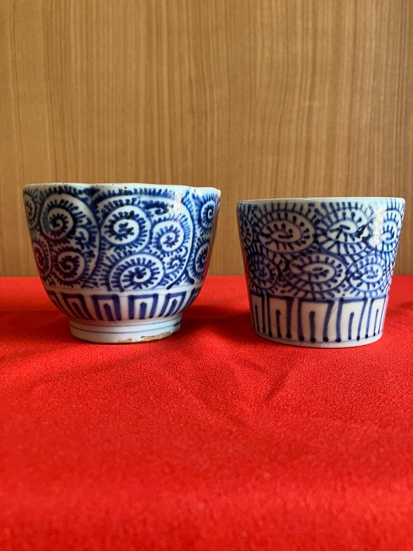 古伊万里江戸時代セット 　幕末期（蛇の目高台）
