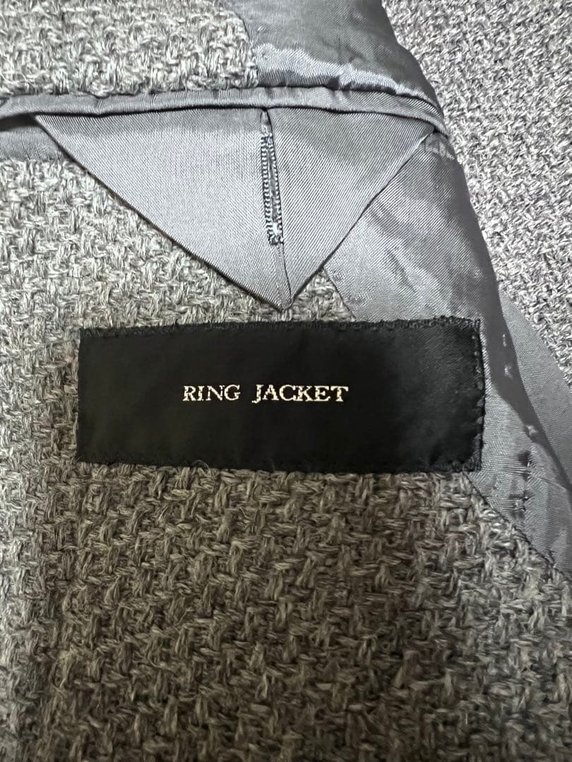 【値下げ中】RING JACKET グレー テーラードジャケット　3/31まで