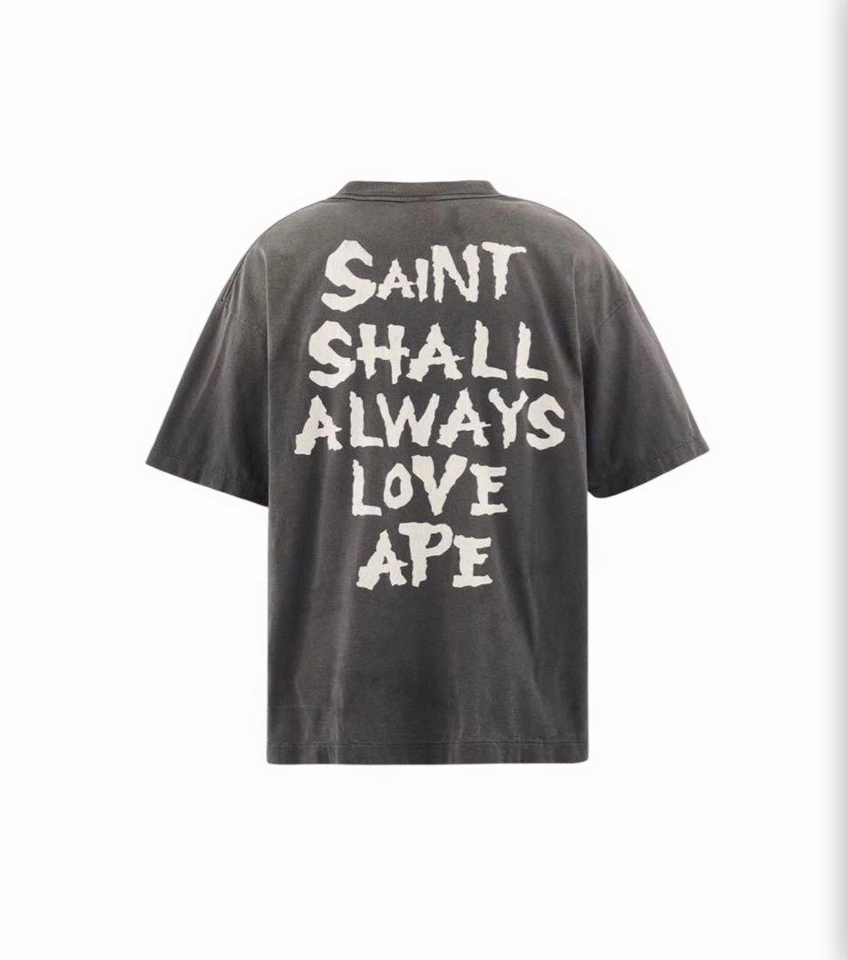 セントマイケル BAPE_SS T-SHIRT/ALWAYS LOVE XXL