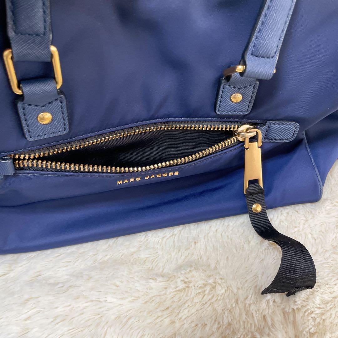 MARC JACOBS 2WAY ナイロン ボストンバッグ ネイビー ショルダー