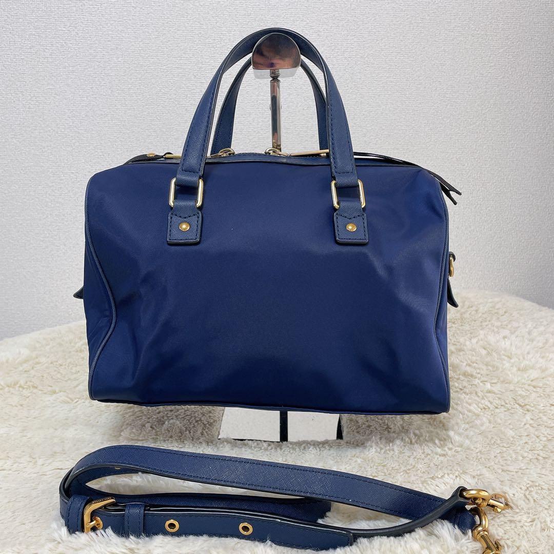 MARC JACOBS 2WAY ナイロン ボストンバッグ ネイビー ショルダー