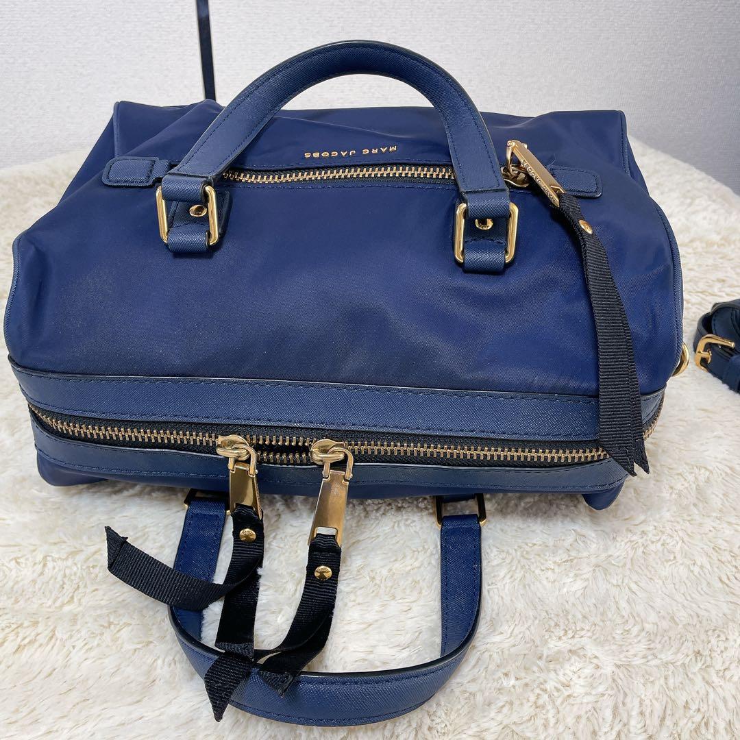 MARC JACOBS 2WAY ナイロン ボストンバッグ ネイビー ショルダー