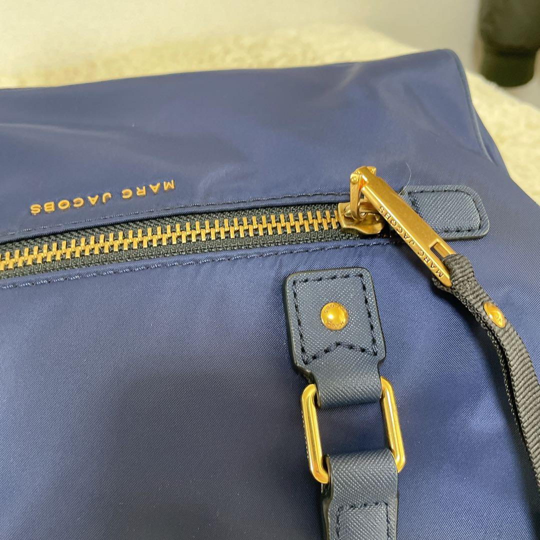 MARC JACOBS 2WAY ナイロン ボストンバッグ ネイビー ショルダー