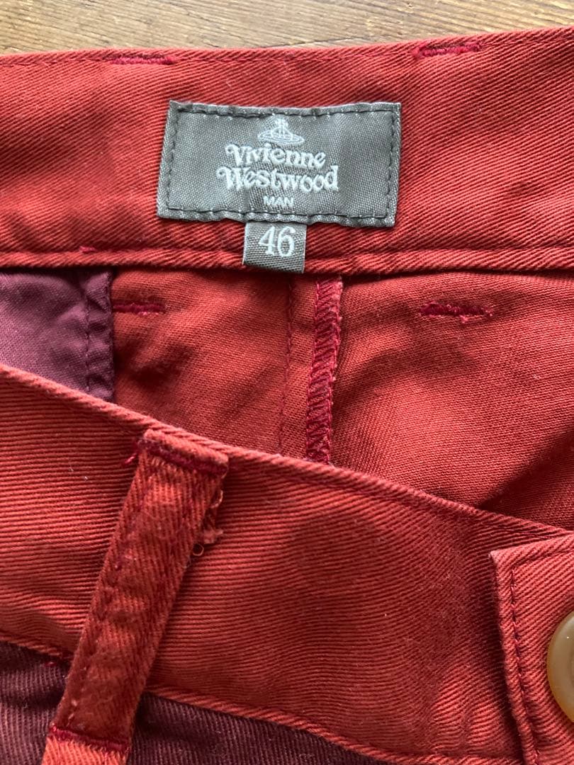 美品　VivienneWestwoodMAN バイカラー コットンパンツ　46