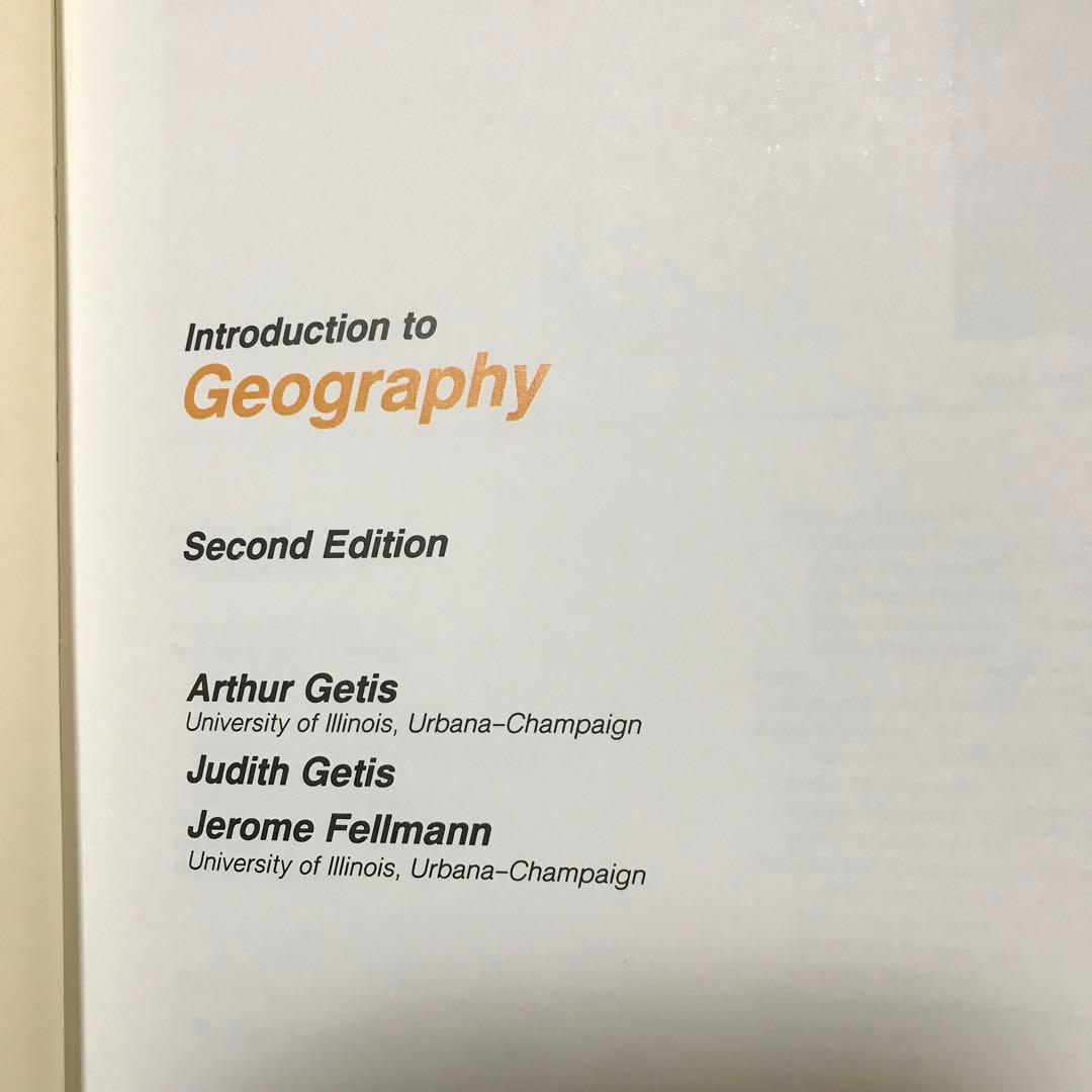 Introduction to Geography　地理　アーサー・ゲティス