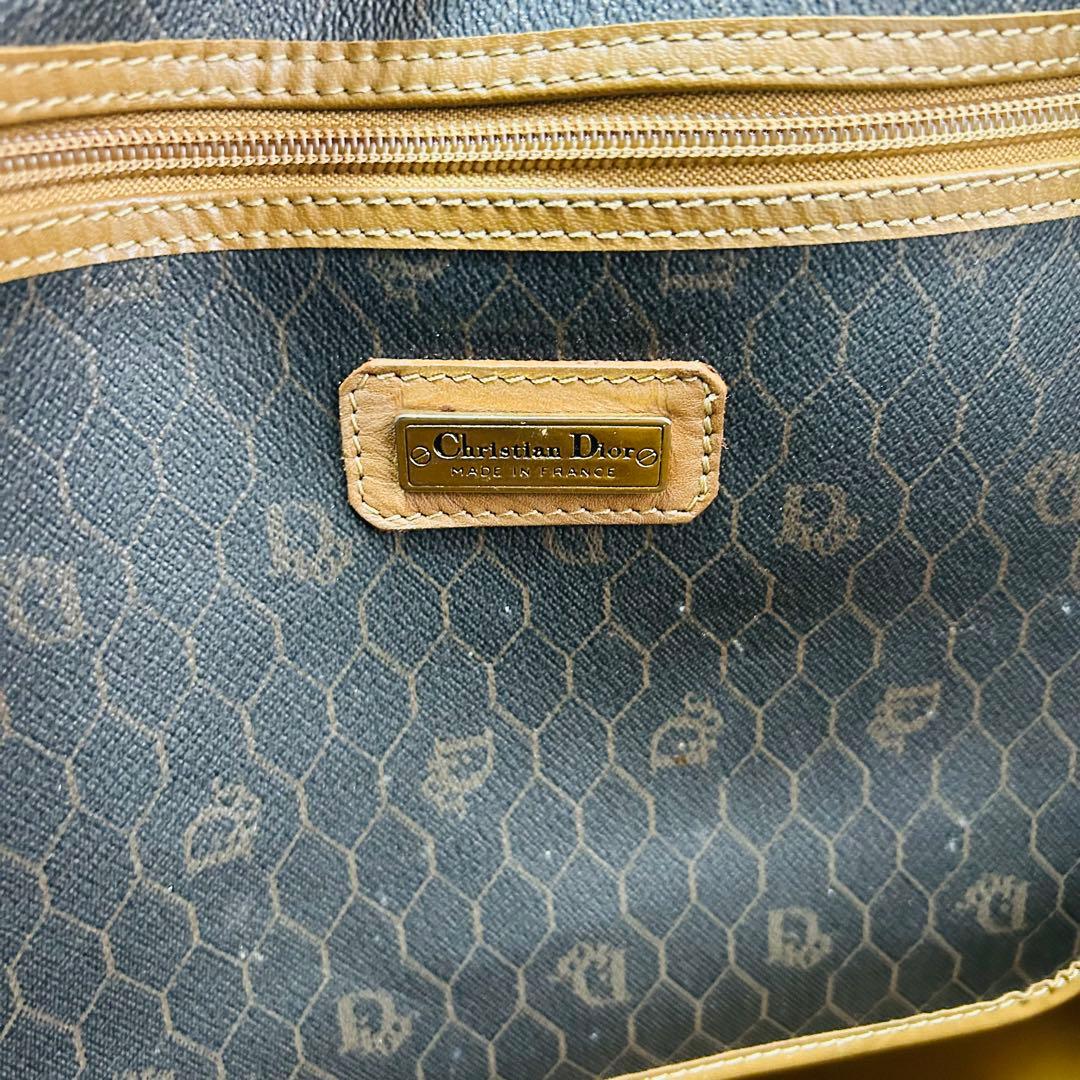 ChristianDior ディオール ハニカム柄 PVC ボストンバッグ