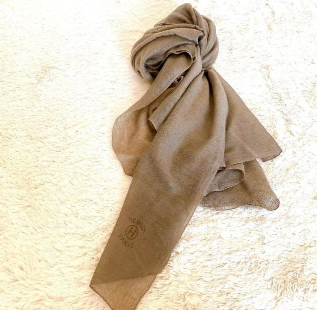 エルメス HERMES Cashmere Silk Stole カシミヤ シルク