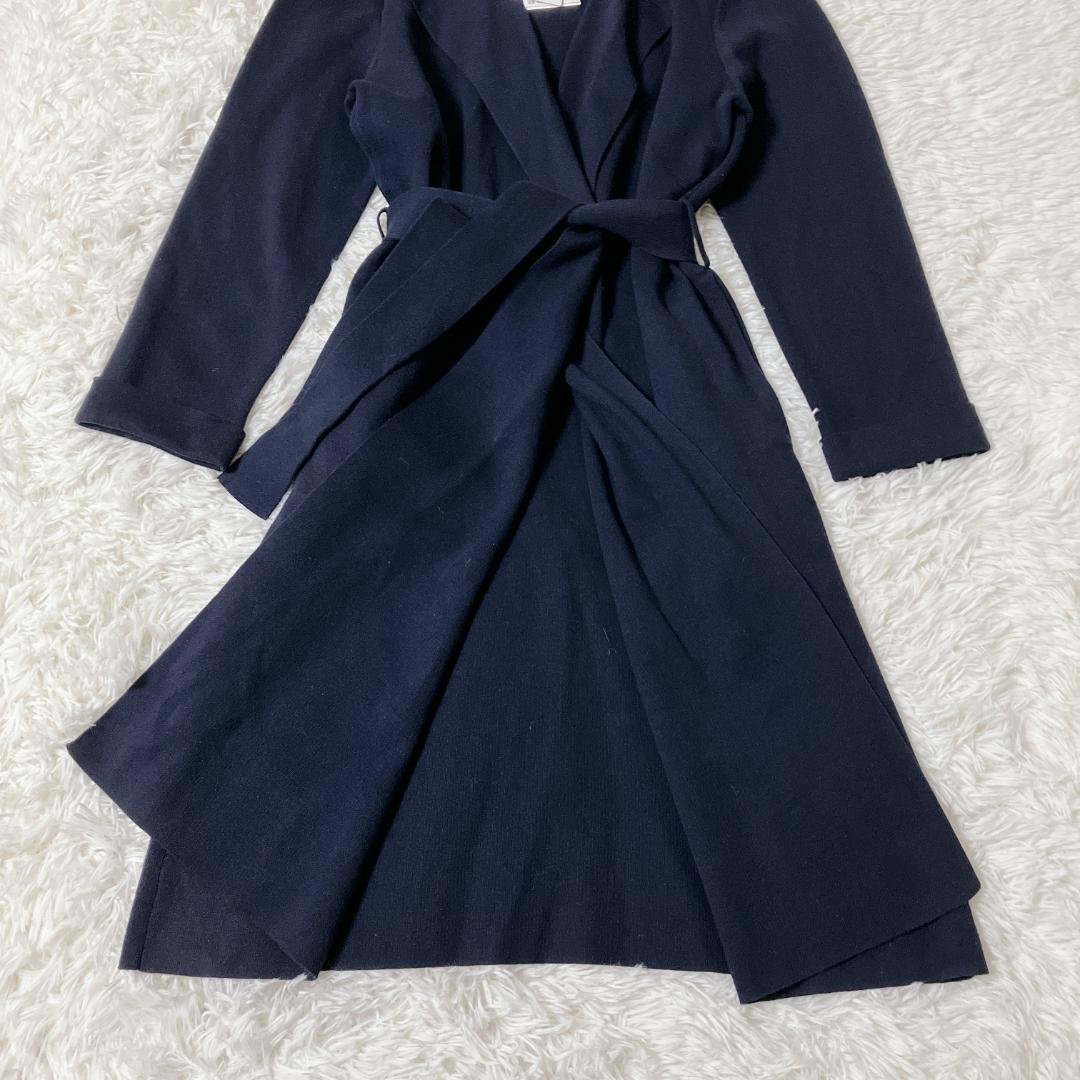 【新品タグ付き】theory 春服 カシミヤ混 ベルト付 ネイビー S