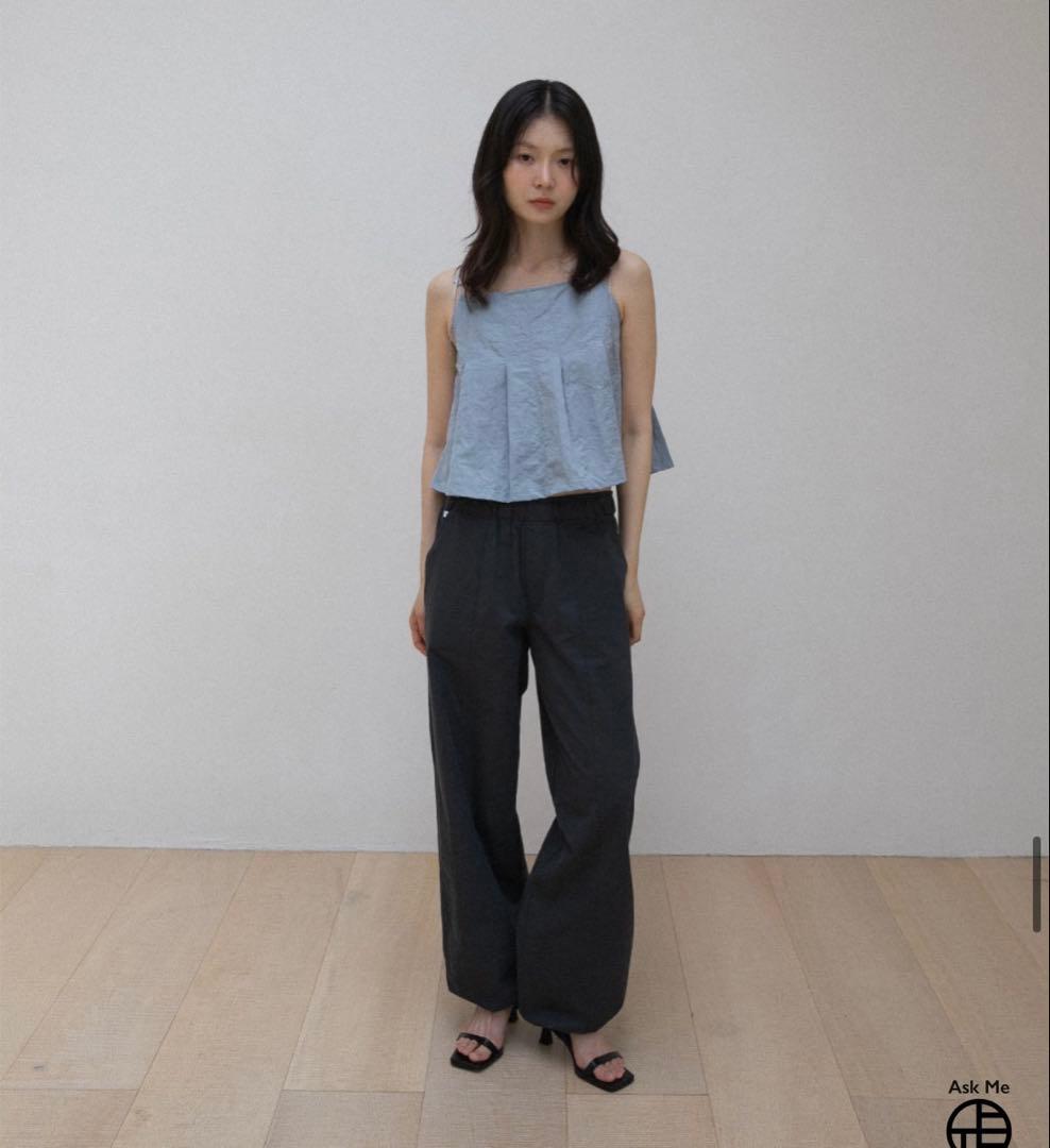 OHOTORO Pleated Cami Top sora オオトロ