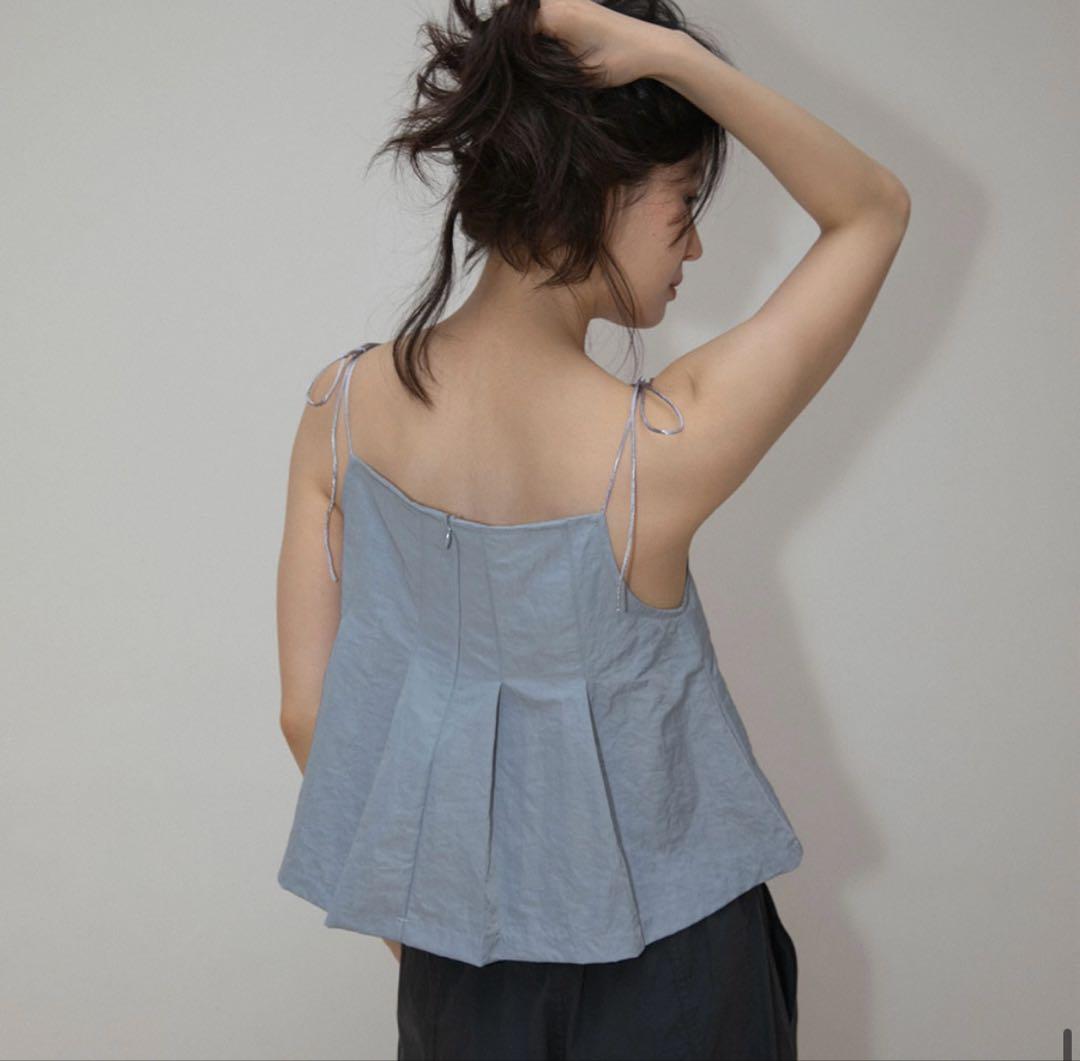 OHOTORO Pleated Cami Top sora オオトロ
