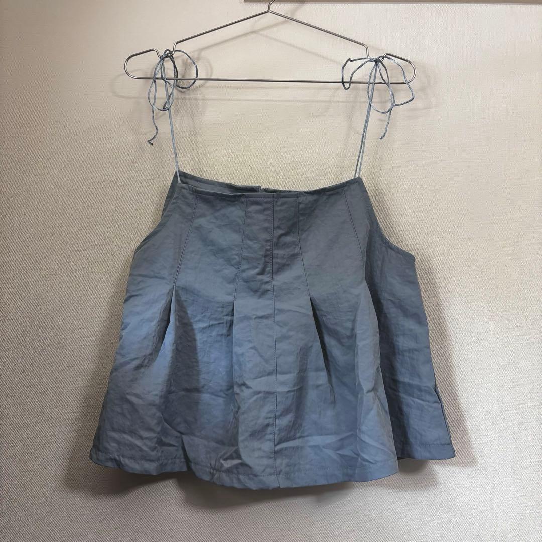 OHOTORO Pleated Cami Top sora オオトロ