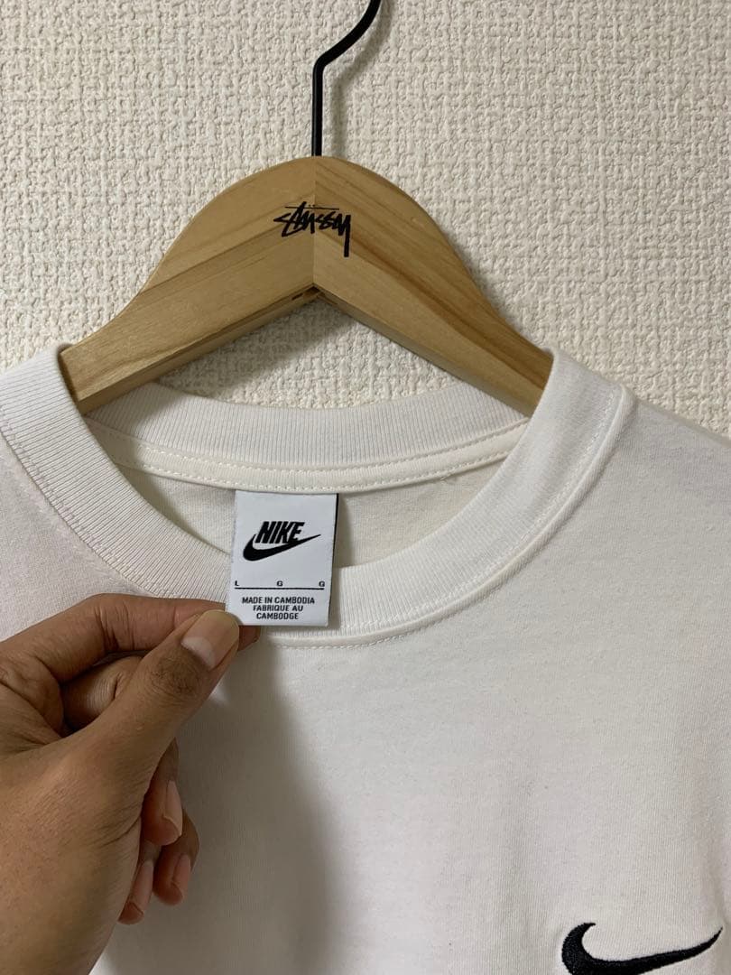 Stüssy × Nike コラボ Tシャツ ホワイト
