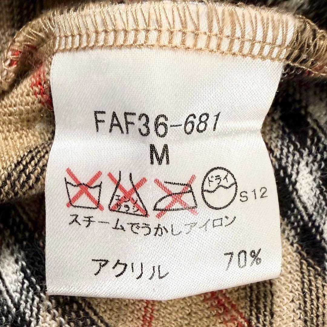 Y2K✨バーバリーブルーレーベル ニット Tシャツ ノバチェック Mサイズ