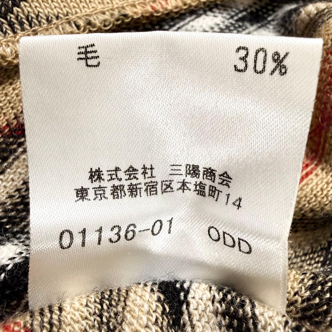 Y2K✨バーバリーブルーレーベル ニット Tシャツ ノバチェック Mサイズ