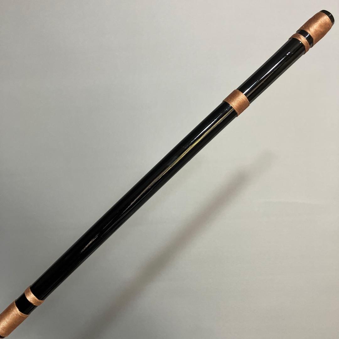 篠笛八本調子 C管　 CMR8-226 唄物　ドレミ調　天地糸巻西洋音階 黒塗