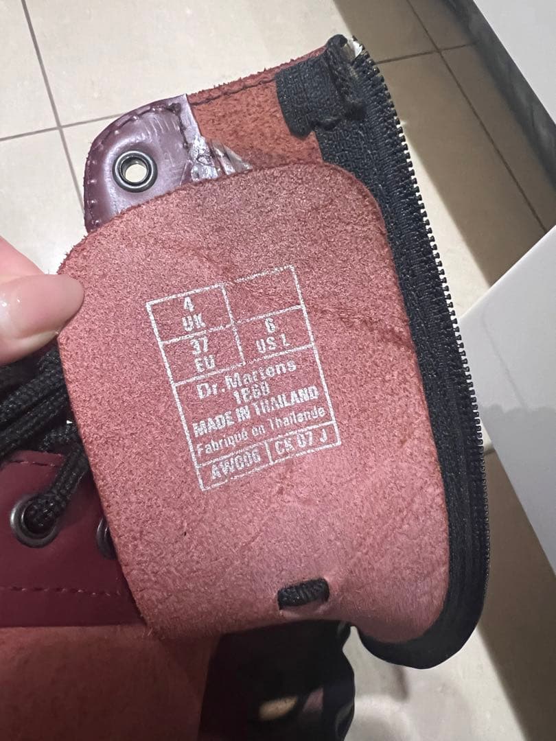 Dr. Martens バーガンディ ロングブーツ UK4